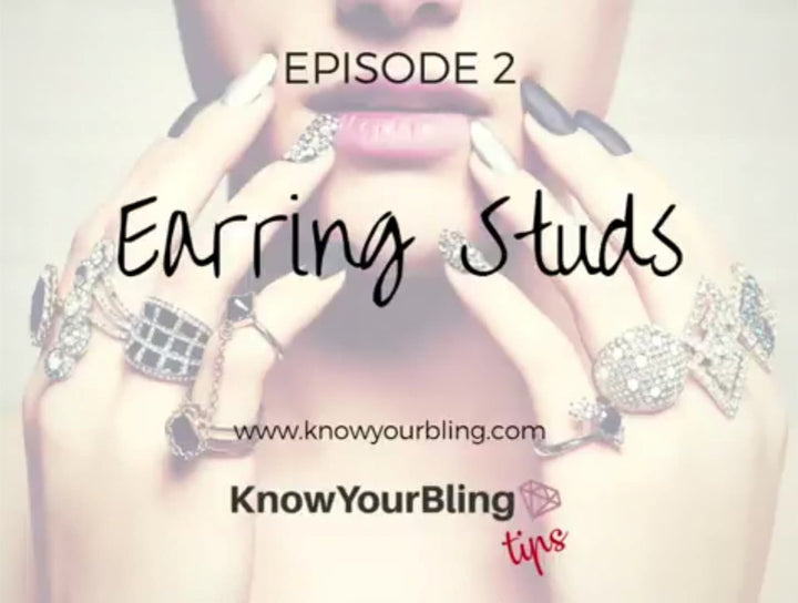 Episode 2: How To Clean Your Jewelry Video Showing Different Types of Stud Earrings